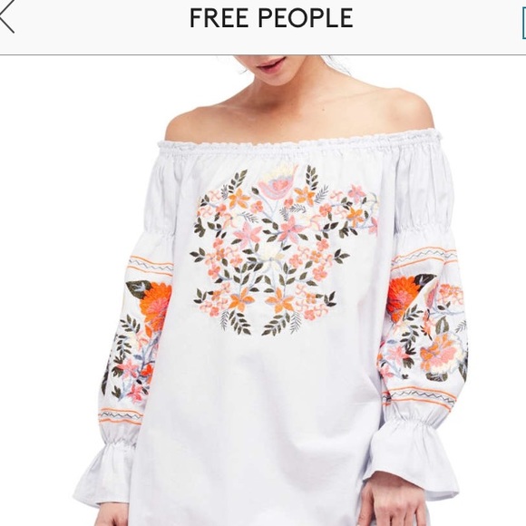 ‼️SOLD ‼️FREE PEOPLE Fleur De Jour Embroidered - Picture 2 of 5